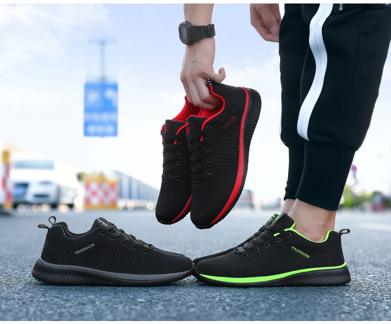 Size 47 Cool Fly-Wire Running Shoes Men Sneakers Zapatillas Hombre Deportiva Sport Shoes City Run Professional Training Shoes