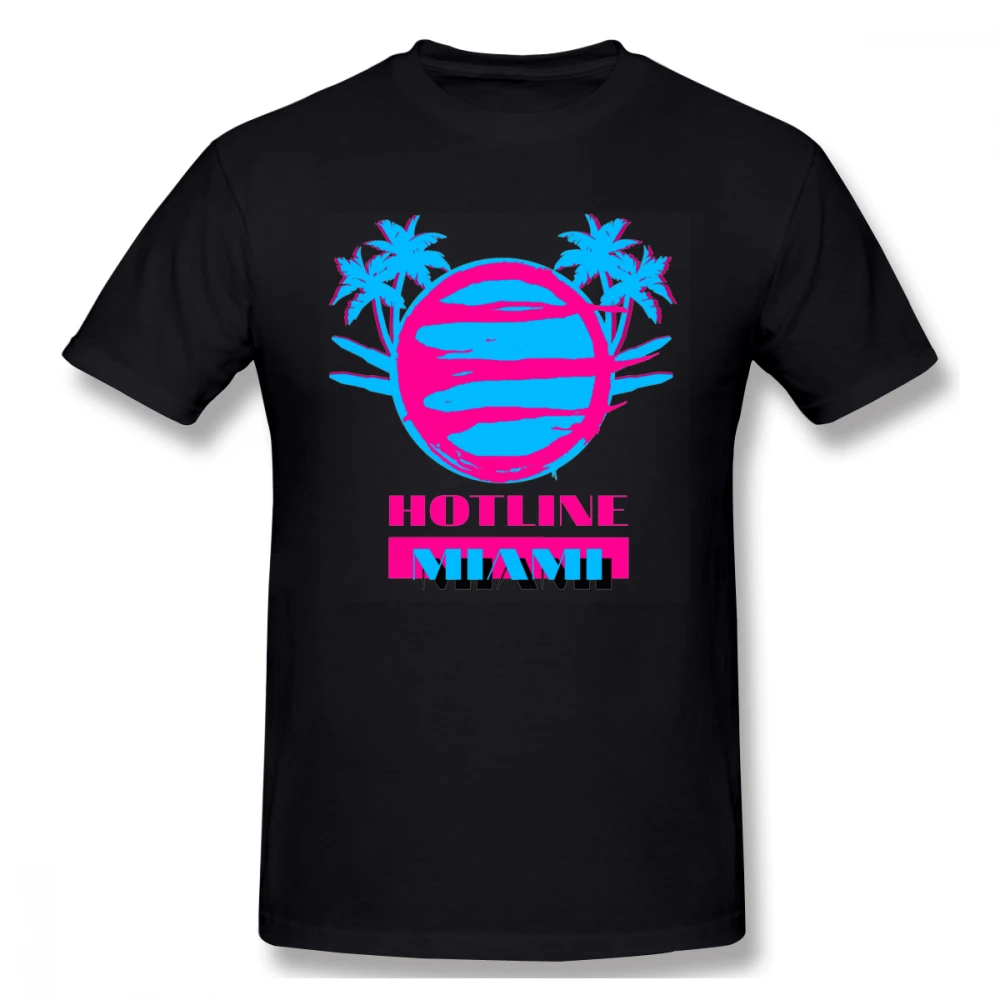 Hotline Miami Vice T-shirt For Men Plus Size 5XL Group Tee | Мужская одежда