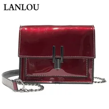 LANLOU, новинка, сумки на плечо, женские, высокое качество, искусственная кожа, сумочка, вечерняя сумка, роскошный бренд, преломляющая, глянцевая, яркая, сумка-мессенджер