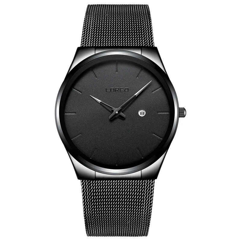 

LOREO 1110 Germany watches men luxury brand Bauhaus Wrist Watches Leather Male Quartz Clock Boys Wristwatch Relogio Masculino