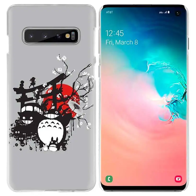 Studio Ghibli Унесенные призраками Тоторо чехол для samsung Galaxy S10 5G S10e S9 S8 M30 M20 M10 J4 J6 плюс J8 Note 8 9 Жесткий Чехол для мобильного телефона