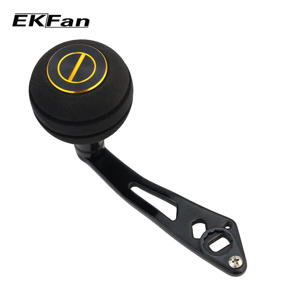 

EKFan New Fishing Reel Handle Length 92mm Aluminum Alloy Handle And EVA Knob 8*5mm Hole Fit for Daiwa