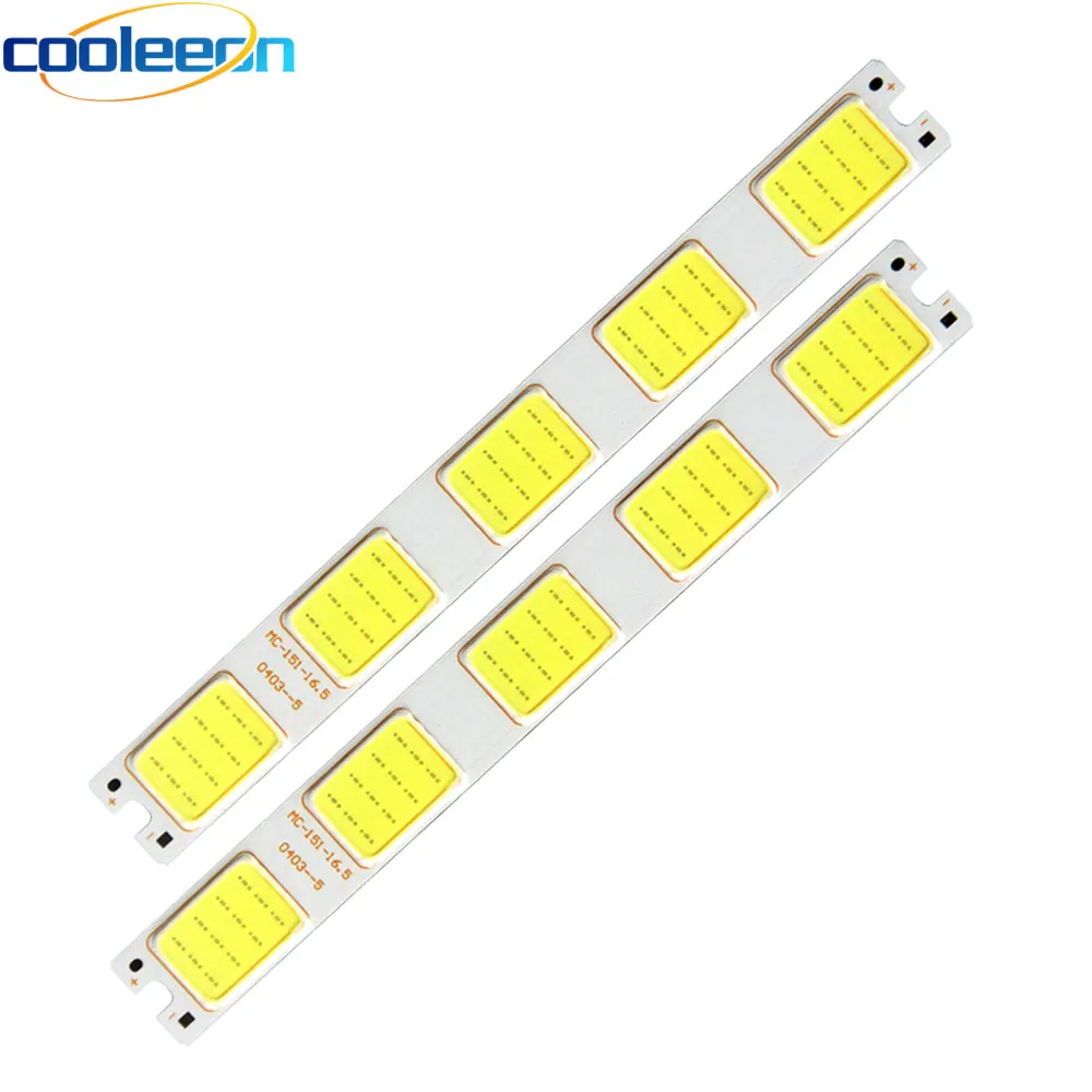 COOLEEON 151*16 5 мм сетка Форма светодиодный светильник полосы 12V COB Чип диод Вт холодный