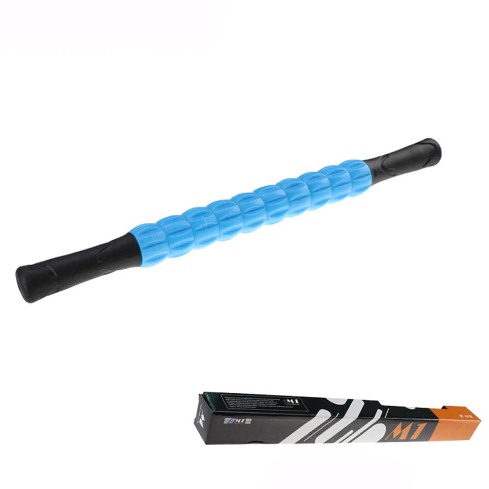 Body Massage Sticks Muscle Roller Tool Trigger Portable for Fitness Yoga Leg Arm C55K Sale - Цвет: Blue-Ball Tpe