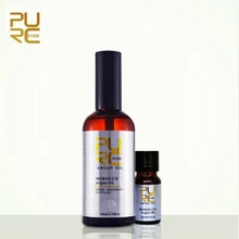 PURC чистый натуральный марокканский аргановый Уход за волосами эфирное масло защищает поврежденные волосы глубокое увлажнение сухие волосы набор