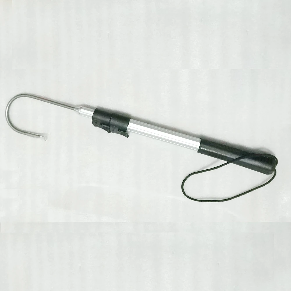 Telescopic aluminium sea fishing gaff Stainless steel hook Aluminum