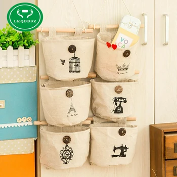 

Hanging Storage Bags Novelty Home Bedside Pocket Bed Organizer Hanging Bag Phone Holder Book Magazine Table Storage Pouch