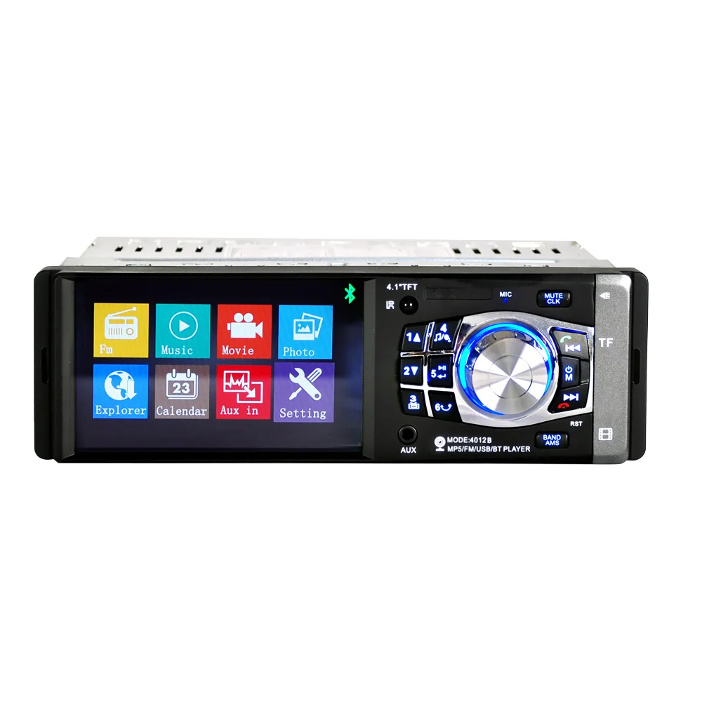 

4012B 1Din 12V 4.1inch Radio Tuner BT MP4/MP5 Vehicle player Vehicle MP5 multifunctional player BT MP3 player