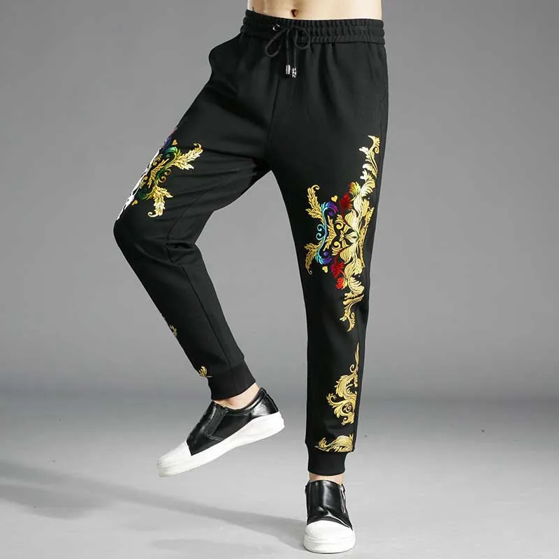 Spring Autumn Floral Printed Baseball Jacket 2PCS Sets with Joggers Pants Tracksuit Men Casual Slim Sweatshirt Trousers Suits Spring Autumn Floral Printed Baseball Jacket 2PCS Sets with Joggers Pants Tracksuit Men Casual Slim Sweatshirt Trousers Suits