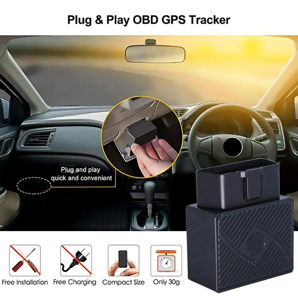 Автомобильный gps-локатор спутникового слежения автомобиля OBD охранная сигнализация установка локатор с SOS сигнализация гео-забор бесплатно приложение зарядки