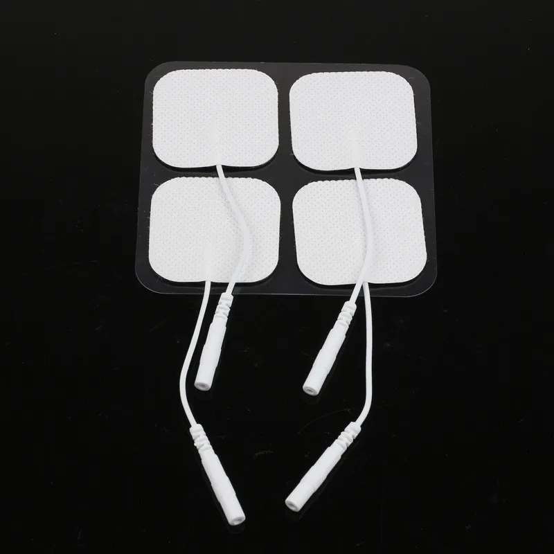 

DHL Freeshipping 2000pcs/lot tens/ems electrodes pads 4cm*4cm hight quality reusable for therapy slimming massager