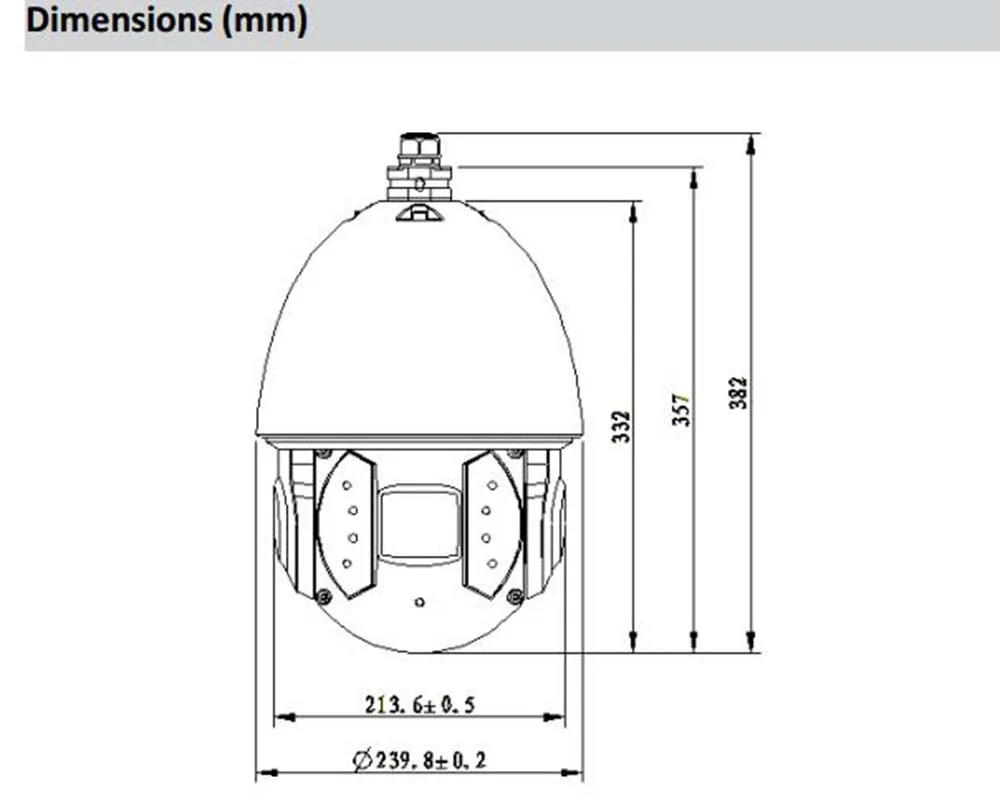 Dahua Открытый IP Камера 2mp 40x Starlight ИК ptz сети IP67 IK10 с Hi POE без логотипа sd6ae240v hni|outdoor ip
