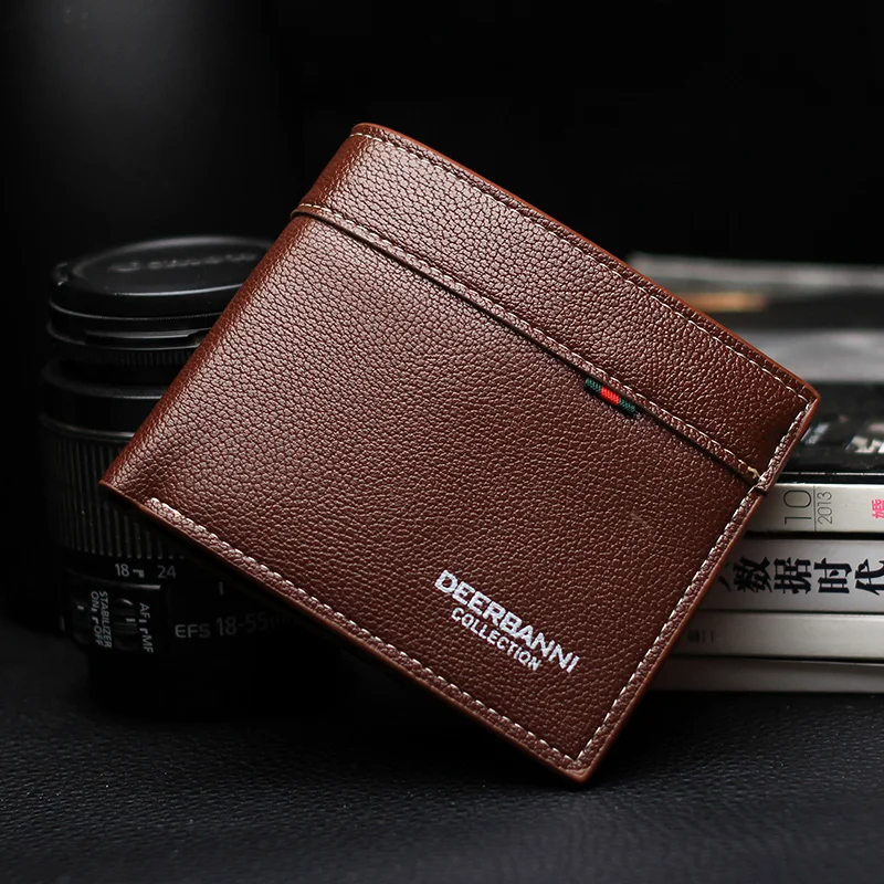 2017 Fashion Mens Wallet Leather Purse Trifold Wallets For Man High Quality Big Capacity Credit ...