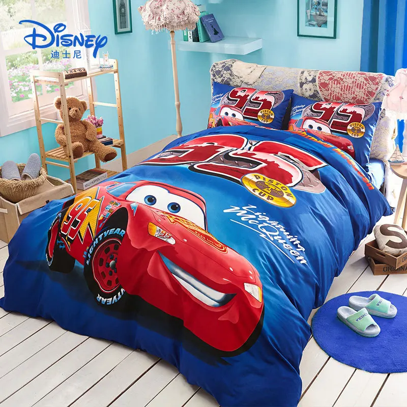 

1.5m /1.8m bed Disney Frozen Children's cotton sheets quilt cover pillowcase boy girl Bedding Sets four-piece spiderman cartoon