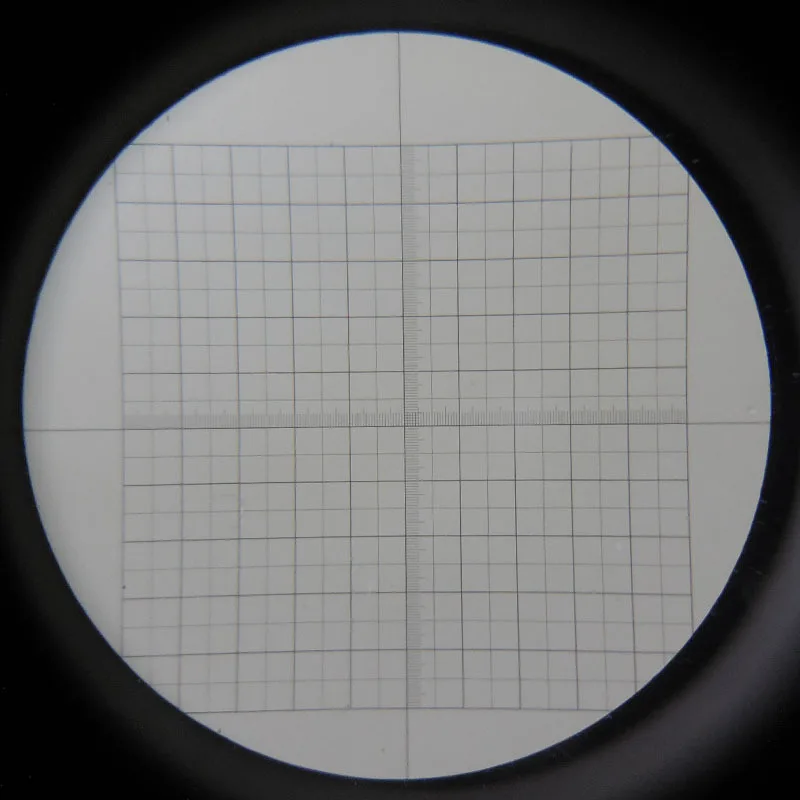 

Microscope Eyepiece Lens Micrometer Calibration Slide With Grid cross Scale reticle 0.05mm Calculate Area dust dispersion