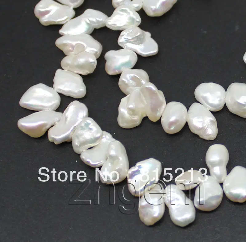 

ddh00802 natural white keshi pearl loose strand Jewelry design necklace N Discount (A0325)