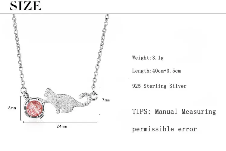 Anenjery, ожерелье для женщин, девушек, 925 пробы, серебро, ювелирное изделие, S-N255