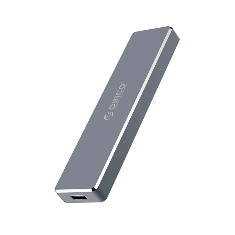 ORICO 1,8 дюймов Mini M.2 USB3.1 SSD корпус type-C Gen2 10 Гбит/с M-Key поддержка UASP протокол SSD корпус для жесткого диска внешний - Цвет: Grey
