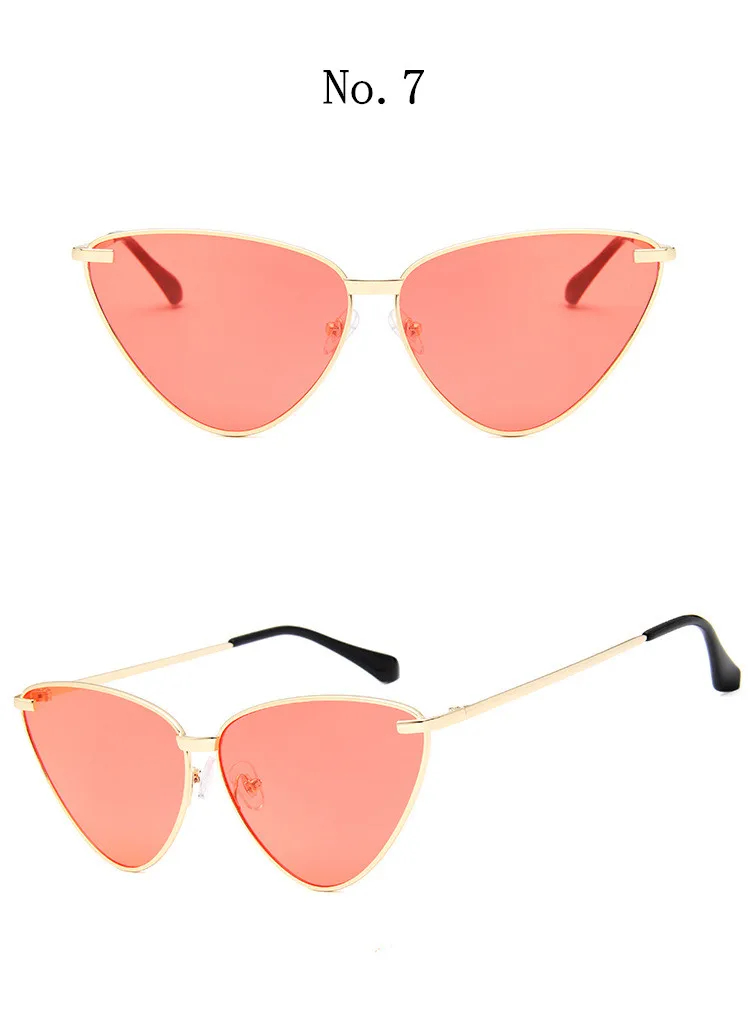 Кошачий глаз солнцезащитные очки для женщин известный бренд дизайнер океан прозрачные линзы солнцезащитные очки для женщин Винтаж Cateyes