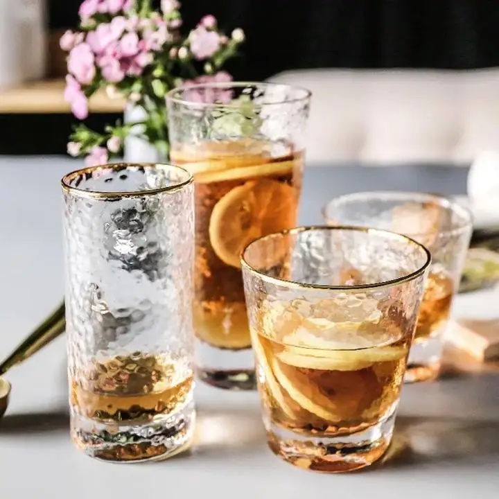 

Japanese High-grade Phnom Penh Hammer Head Glass Cup Household Cup Milk Cup Juice Drink Cup Wine Water Beer Tea Cup for gift
