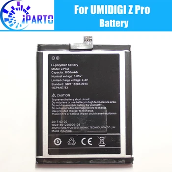 

UMIDIGI Z Pro Battery Replacement 100% Original New High Quality High Capacity 3800mAh Battery for UMI Z Pro
