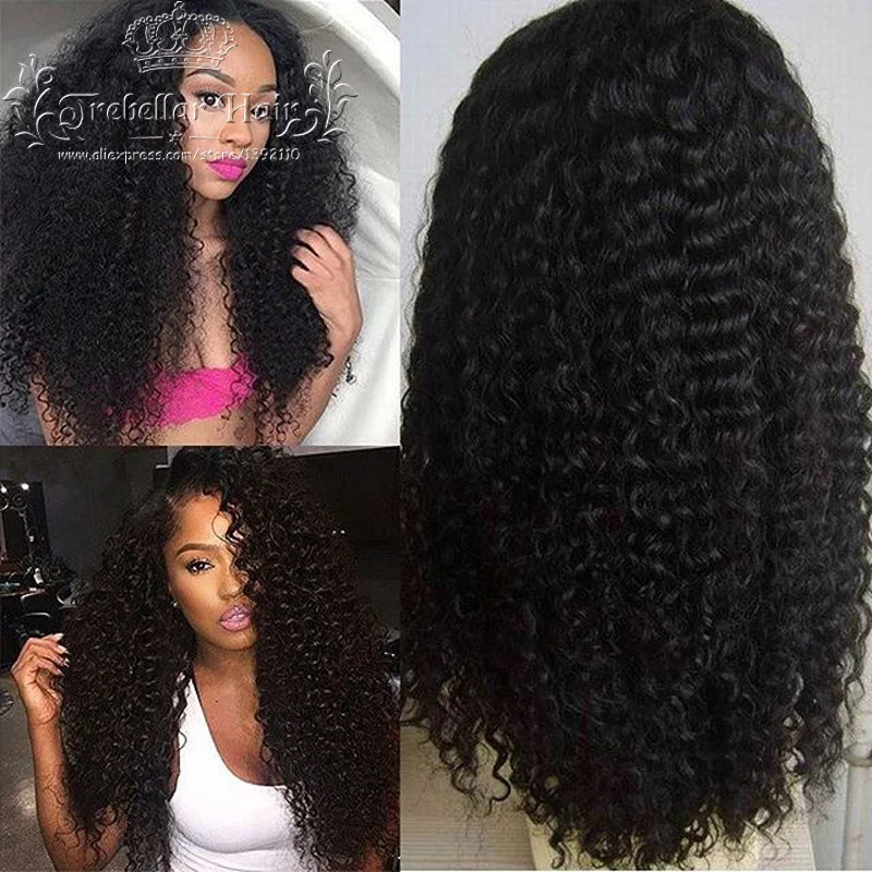 

180Density Afro Kinky Curly Human Hair Wig Brazilian Curly Human Hair Lace Wig Kinky Curly Kim Kardashian Lace Front Cheveux Wig