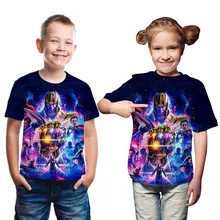 Summer Tees Boy T Shirt Kids Clothing Avengers Endgame Quantum Realm Boys Short Sleeve Clothes Baby Children Boys Marvel T Shirt new 2018 brand summer 100% cotton baby boys clothing toddler children kids clothes tees t shirt short sleeve t shirt boys blouse