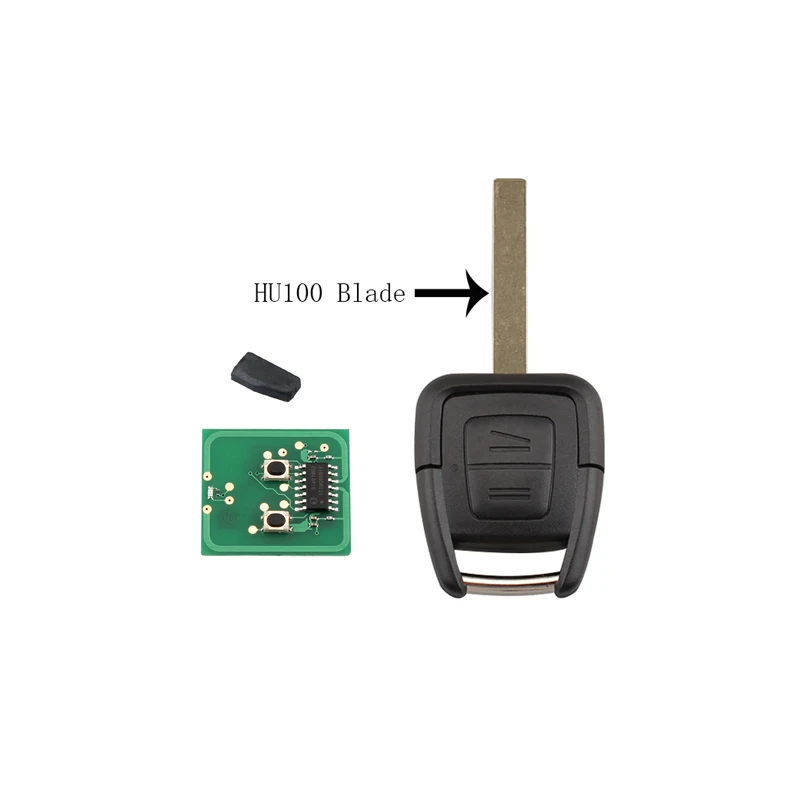 QWMEND Автомобильный Брелок дистанционного управления с ключом DIY для Vauxhall Opel Astra Vectra Zafira 433 МГц HU43/HU100/YM28/HU46 лезвие ключ+ ID40 чип