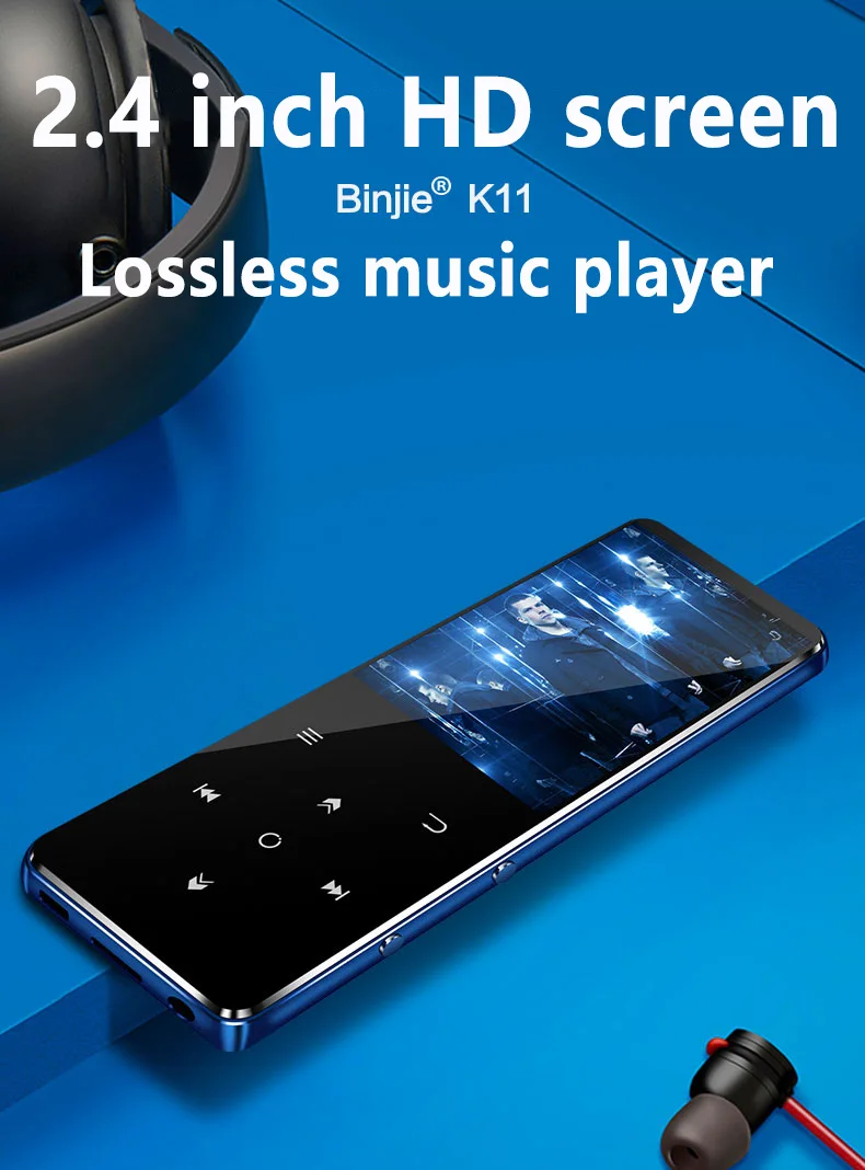 HIFI Mp4 плеер 8 Гб 2,4 дюймов без потерь Мини Портативный Bluetooth видеоплееры FM радио Электронная книга диктофон