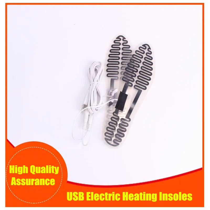 USB Electric Heated Insoles Chips,Clear PET High-quality Metal Heating Film,Fit for 36~45 yards,Winter Warm Insoles Warm Shoes