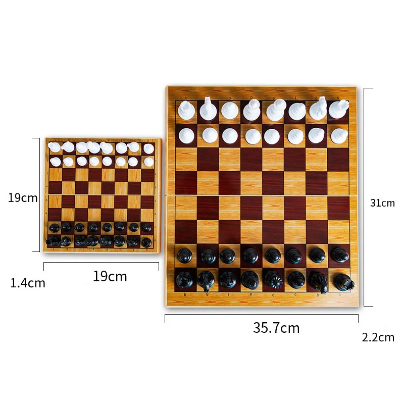 Jogo De Xadrez Dobrável Magnético Portátil Imã Grande 24x24