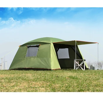 

Rainproof double layer outdoor sun-shading 4Corners garden arbor include floor mat/Awning shelter anti-mosquito camping pergola