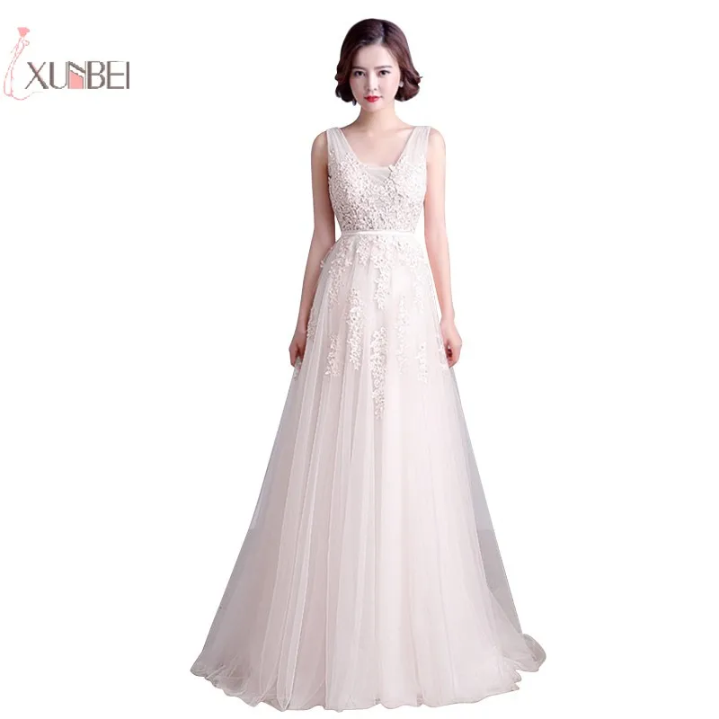 

vestido de noiva 2019 Simple Beach Boho Wedding Dress A line White Ivory Bridal Wedding Gowns robe de mariee