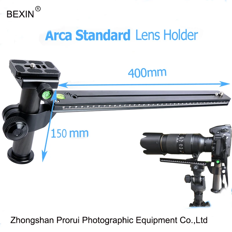 

BEXIN Telephoto zoom lens Adapter Support frame+400mm Lengthen Plate Long-focus Bracket Kit for Bird Watching 1/4'-3/8'inch