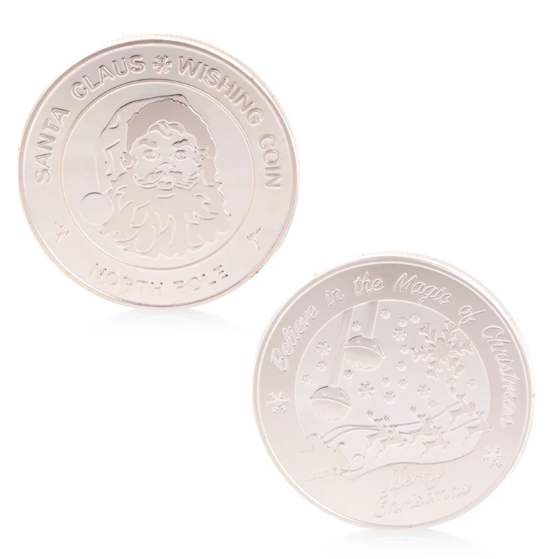 

Merry Christmas Santa Claus Commemorative Challenge Coin Token Souvenirs Gift