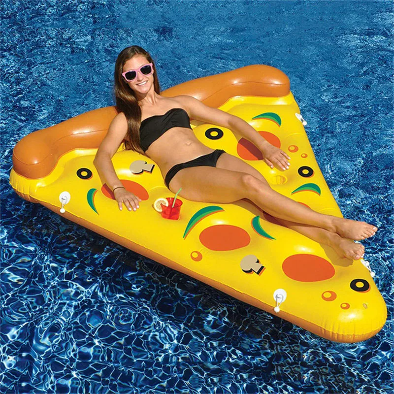 

Inflatable Pizza 180cm Swimming Floats Water Donut Pool Toys Inflatable Swim Ring For Fun Adult Swimming Air Mattress