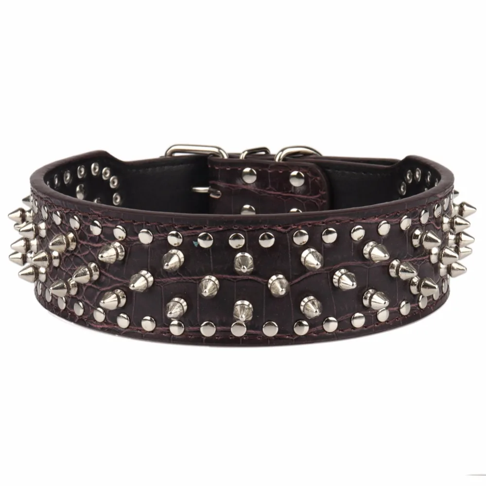 Big Dogs Collars Retractable Animals Spiked Accessories Personalized