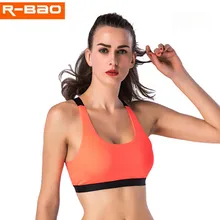 Женский спортивный бюстгальтер, спортивный бюстгальтер для спортзала, бега, майка, однотонный, в полоску, для фитнеса, йоги, бега, дышащее, оранжевое нижнее белье Z80113