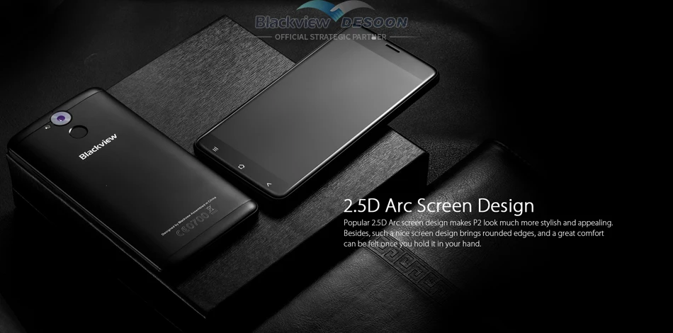 Blackview P2 Смартфон 5.5 дюйма FHD 6000 МАч MTK6750T Octa Ядро 4 Г RAM+ 64 Г ROM Отпечатков Пальцев ID 8MP+ 13MP 4 Г Мобильный Телефон