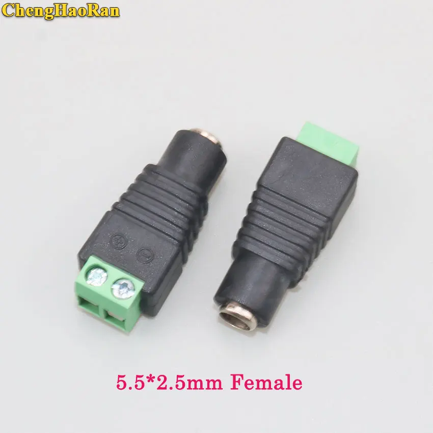 Description Picture 6 of itemChengHaoRan  1pcs 5.5 * 2.1 5.5*2.5  BNC RCA to DC Crimp Terminal Block Plug Connector Adapter for CCTV Camera Wire female male