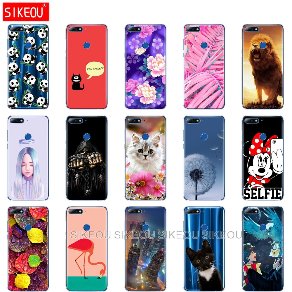 

silicone phone case for huawei Nova 2 lite 2s soft tpu back cover for nova 2 plus Coque etui bumper 360 full protective leaves