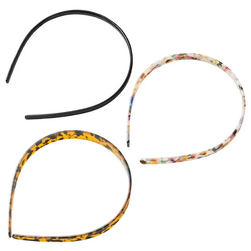 

3 Pcs/set Acetate Headband Sexy Leopard Lady Women Hair Accessories Fashion Simple Girls Headwear Headdress