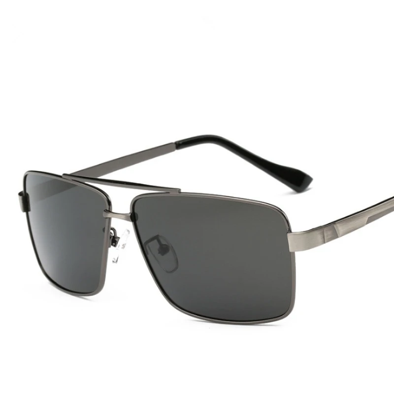 Мужские солнцезащитные очки с поляризацией в металлической оправе|brand eyewear|designer