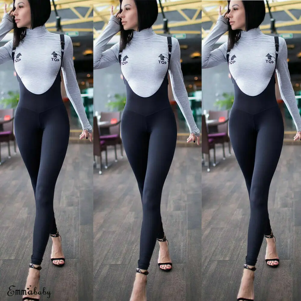 

2019 Fashion Women Jumpsuit Sleeveless Spaghetti Strap Jumpsuit Summer Stretchy Slim Jumpsuit Womens Casual Clubwear Outfits