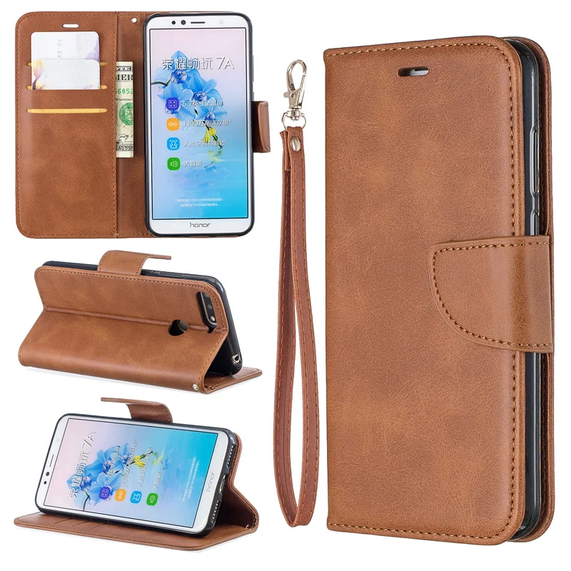 Leather Flip Case For Huawei Y5 Y6 Y7 Y9 Prime 2017 2018 2019 Honor 9X 6C 7C 7X 7A Pro 8A 8C 8S 8X 10i 8 10 Lite Wallet Cover | Мобильные