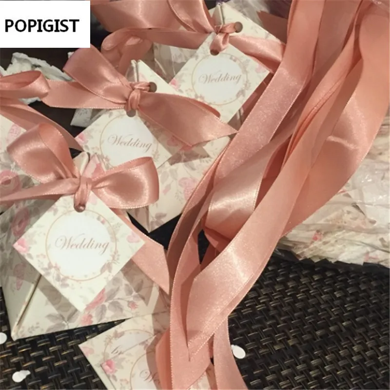 50 шт. Подарочная коробка с лентами и бирками|box with ribbon|box boxbox gift box |