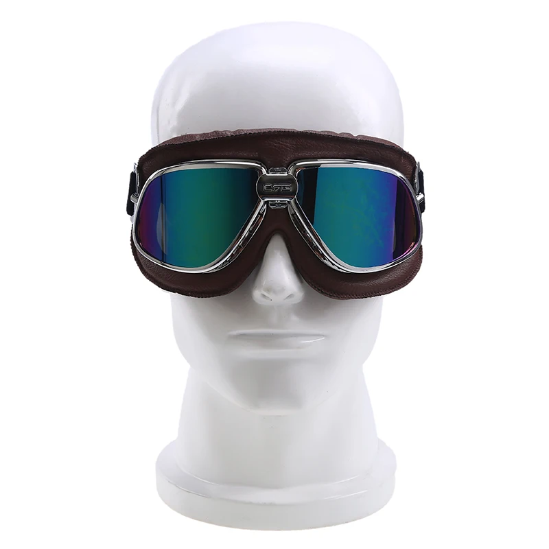 Gafas Moto Винтаж пилот мотокросса шлемы мотоциклетные очки шлем очки спортивные лыжи, коньки очки для кафе-рейсеров очки