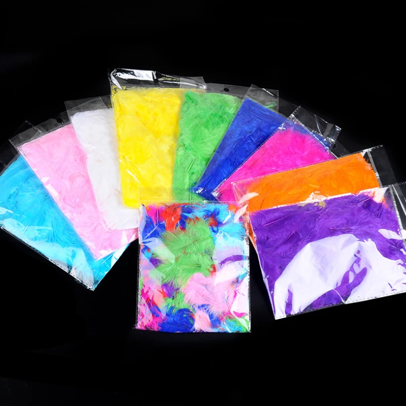 1 пакет 100 шт радужные цветные натуральные перья прозрачные bobo конфетти для воздушного шара аксессуары детские праздничные вечерние аранжировки