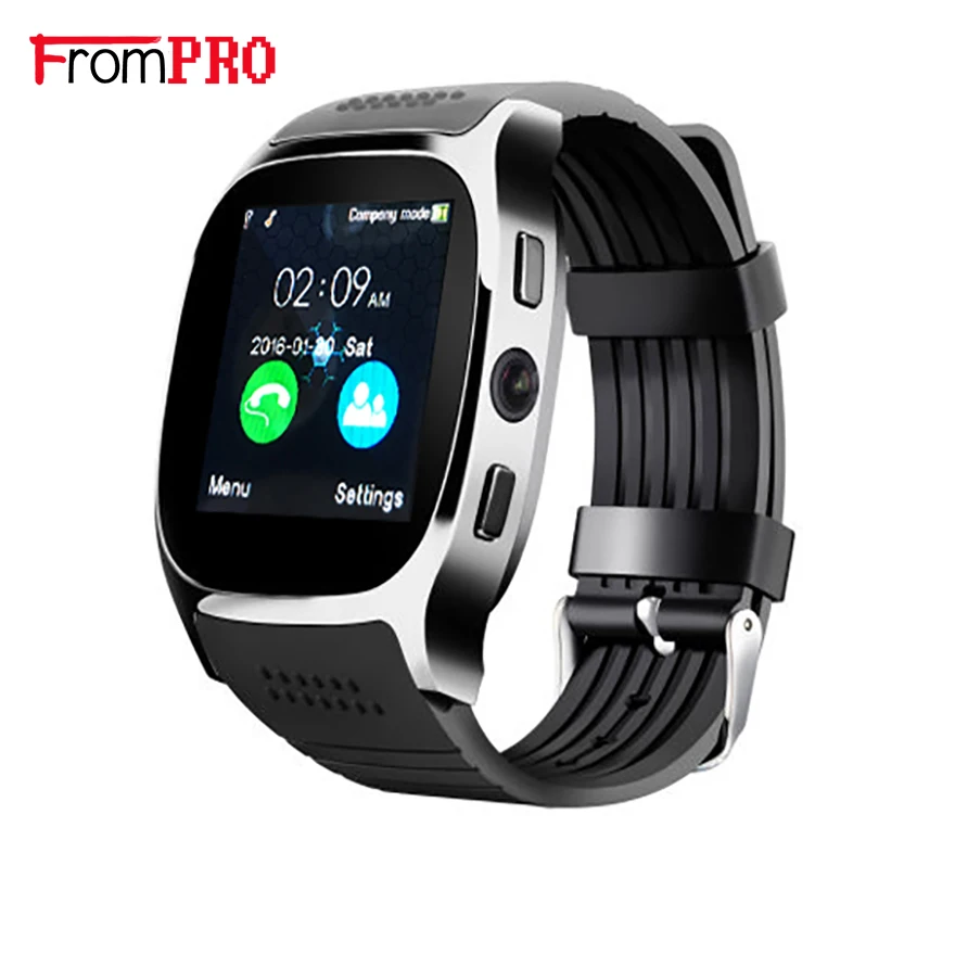 

T8 Smart Watch With Camera Music Player Facebook Whatsapp Sync SMS Bluetooth Smartwatch Support SIM TF Card For Android PHONE