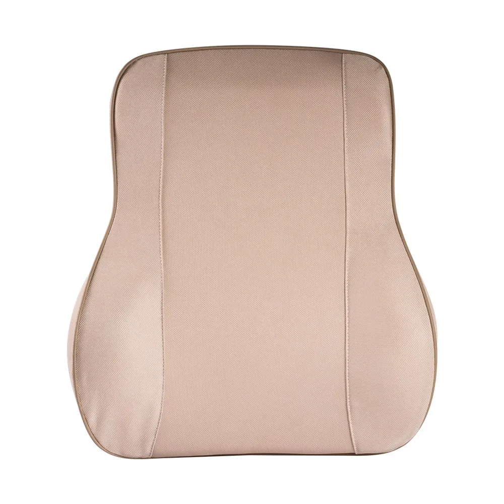 

Car Seat Support Office Home Memory Cotton Seat Chair Waist Lumbar Back Support Cushion Beige Black